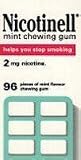 (6) Habitrol Nicotine Gum 6 Boxes MINT Flavour 2mg - 96 Pieces in each box