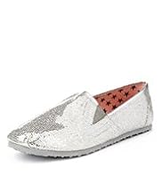 Glitter Slip-On Shoes