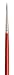 da Vinci Oil & Acrylic Series 1687 Paint Brush, Round Light Ox Hair Sabeline with Red Handle, Size 2/0 (1687-00)