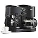 Mr. Coffee ECM21 4-Shot Espresso Machine and 8-Cup Coffeemaker Combo, Black