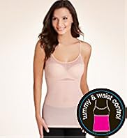 Tummy Waist Control Scoop Neck Mesh Vest