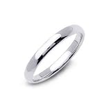 3mm Polished Finish, CLASSIC STAINLESS STEEL Lady Wedding Band or Promise Ring ~ Sz5 to sz9