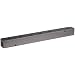 Polyconn PCM10-125-07BW Black Anodizing Aluminum Manifold, 1/4" NPT Female x 1/8" NPT Female, 1-1/2" Centers, 7 Stations