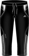 Adidas Damen 3/4 Tights Response Drei Streifen, black/white/light onyx, 38, V39103 Preisvergleich