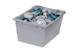 Extra Large Nesting Tote 17 1/4 X 11x12 Gray. Package of 6