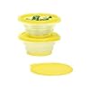 Tupperware 2 Pc FlatOut 3-Cup Container Set. Yellow
