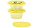 Tupperware 2 Pc FlatOut 3-Cup Container Set. Yellow
