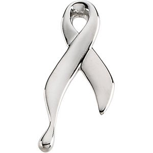 19.50X08.50 Mm Lapel Pin 14K Yellow Gold Ribbon Of Tears by 