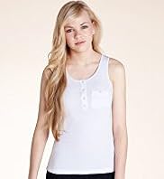 Angel Pure Cotton Plain Vest Top