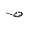 Sterling Rubber Feather Strip, 6mm x 6mm