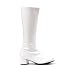 175 Inch Heel Children's Gogo Boot (White;Small)