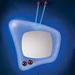 Lumisource Neon TV Wall Mirror - Blue