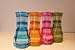 Plastic Foldable Flower Vase 4-pieces, Multi-color Set!