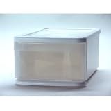 Stackable Plastic Drawer (4) (White) (5.75H x 8.75W x 15.5D)