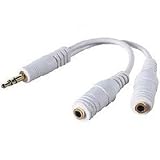 Sumnique HEADPHONE SPLITTER FOR IPOD VIDEO, NANO, MINI, SHUFFLE & ALL OTHER MP3/MP4 PLAYERS (WHITE)