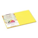 PACON CORPORATION PACP8412 CONSTRUCTION PAPER 12X18 YELLOW-PEACOCK COLORBURST