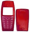Clear Red Faceplate w/ Battery Cover for Nokia 6015i 6016i 6019i