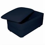 Rectangle Navy Blue storage ottoman