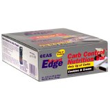 EAS AdvantEdge, Carb Control Nutrition Bar, Cookies and Cream (12 Bars)