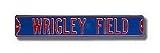 Steel Street Sign: WRIGLEY FIELD (Chicago Cubs Colors)