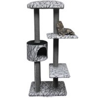 PetPal Grey Luxury Four Platform Cat Tree-