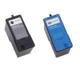 2-Pack (1 Black + 1 Color) Series 5 Hi-Yield Remanufactured Ink for M4640 M4646 Dell All-in-One 922 / 942 / 962 / 924 / 964 / 944 Printer