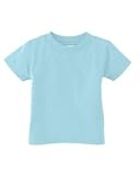 Rabbit Skins Infant 5.5 oz. Short-Sleeve T-Shirt. 3401 - 6 Months - Aqua