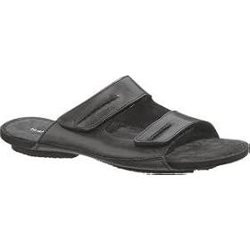 Hush Puppies Landing | Mens Sandals Black Leather by Hush Puppies