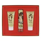 Ed Hardy Love & Luck By Christian Audigier Ed Hardy Love & Luck By Christian Audigier For Women Set-Eau De Parfum Spray 3.4 Oz & Body Lotion 3 Oz & Shower Gel 3 Oz & Eau De Parfum Spray .25 Oz Mini - .25 fl oz