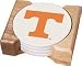 University of Tennessee Lady Vols Big T 4 Absorbent Coaster Gift Set With Wooden Holder