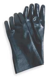 Condor 3BA48 Glove, PVC, Smooth, Black, Size Large, Pr