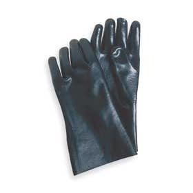 Condor 3BA48 Glove, PVC, Smooth, Black, Size Large, Pr