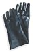 Condor 3BA48 Glove, PVC, Smooth, Black, Size Large, Pr