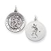 Sterling Silver St. Christopher Medal, Baseball