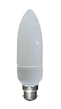 Memolux 4 Pack Low Energy Bulb 9W Candle BC (Colour Light Warm White 2700 Kelvins)
