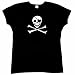 Ladies Jolly Roger Eyepatch T-Shirt
