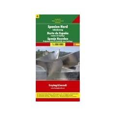 Freytag Berndt Autokarten, Spanien Nord, Jakobsweg: 1:500.000 Touristische Informationen. Entfernungen in km. Ortsregister mit Postleitzahlen. (Blatt 4)