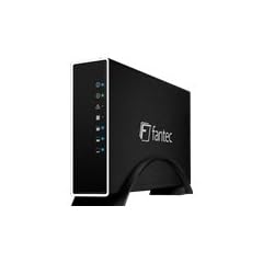 Fantec CL-35B1 externer NAS (8,9 cm (3,5 Zoll), Gigabit, Multimediaserver mit FTP/iTunes Server, BitTorrent, USB 3.0) schwarz