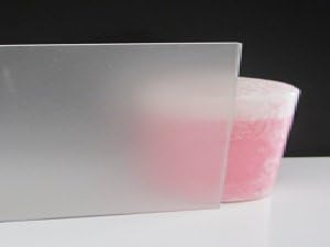 4 pieces 8" x 48"- 1/8" Acrylic Plexiglass Sheet Two-Sided Frosted Finish clear satin frost - matte finish