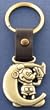 Mickey Mouse Letter C Brass Key Chain Disney
