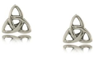 Celtic Knot Stud Sterling Silver Earrings