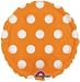 Orange Polka Dot 18 inch mylar balloon