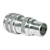1 x Male TV Coaxial Connector Plug Aluminium