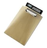 SAU21586 - Clipboard With Calculator, 8-1/2Wx12L, Smoke