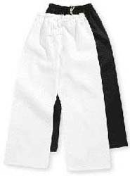 Student Elastic Waist Martial Arts Karate Pant White size 2