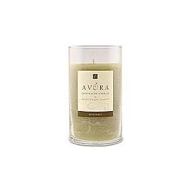 MYSTERIA SCENTED by MYSTERIA SCENTED ONE 3x6 inch GLASS PILLAR SCENTED CANDLE. COMBINES PATCHOULI, CEDARWOOD, YLANG-YLANG, ROSE, LAVENDER & ORANGE. BURNS APPROX. 90 HRS.