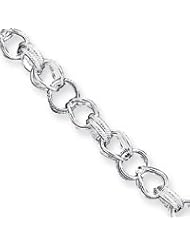 Sterling Silver Fancy Bracelet QG152-7.5"