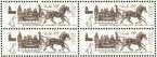 Russia Russian Soviet Union Postage Stamps Block of 4 Public Transportation in the 19th - 20th Centuries, Issued 10 Dec 1980 MNH