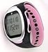 GSI Quality Women's Waterproof Exercise Monitor Wrist Watch With Data Memory - Measures Distance, Time, Steps, Fat And Calories Burned - For Running, Jogging and Walking, Chronograph Stopwatch And Alarm Functions-Pink