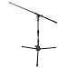 On Stage MS7411B Short Tripod Boom Microphone Stand (Black)